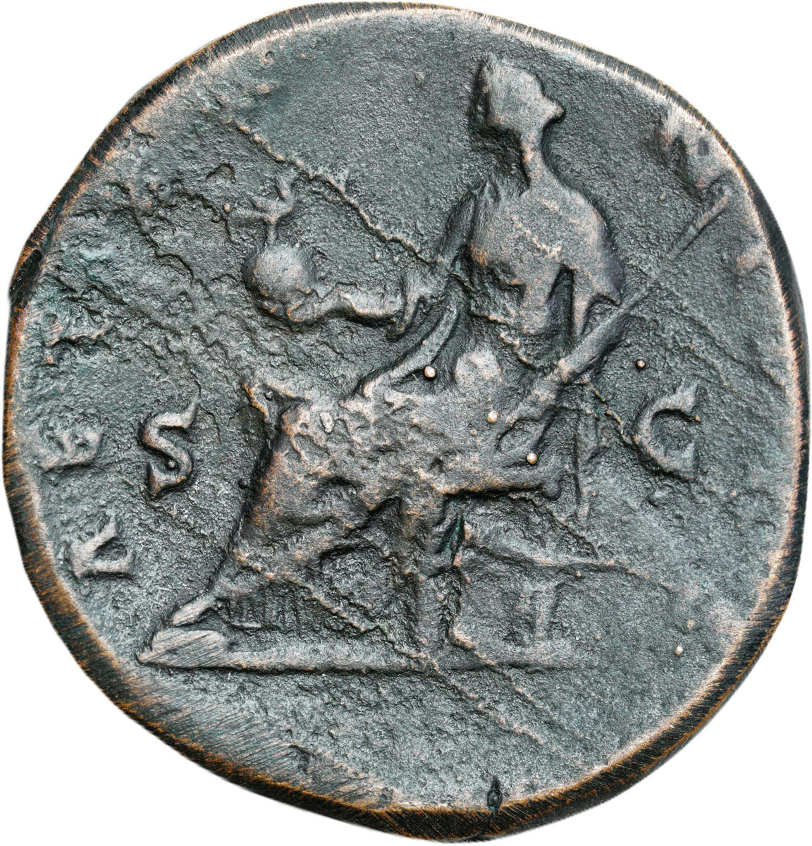 Cesarstwo Rzymskie, Sesterc, Faustyna Starsza zm. 142, czasy Antonina Piusa 138 - 161, Rzym